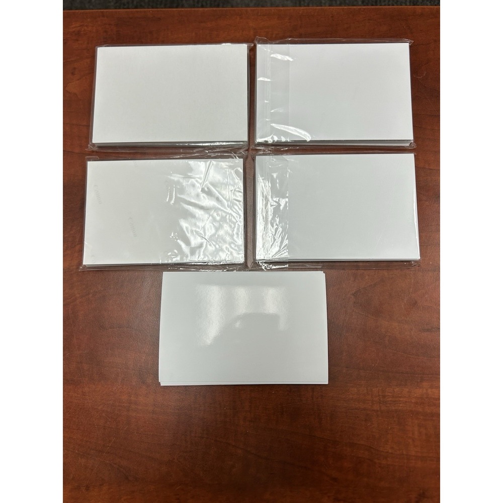 NEW Lot of 4 CANON PRINTER 4X6 Photo Paper Glossy (50‎ Sheet Packs) - 200 Total